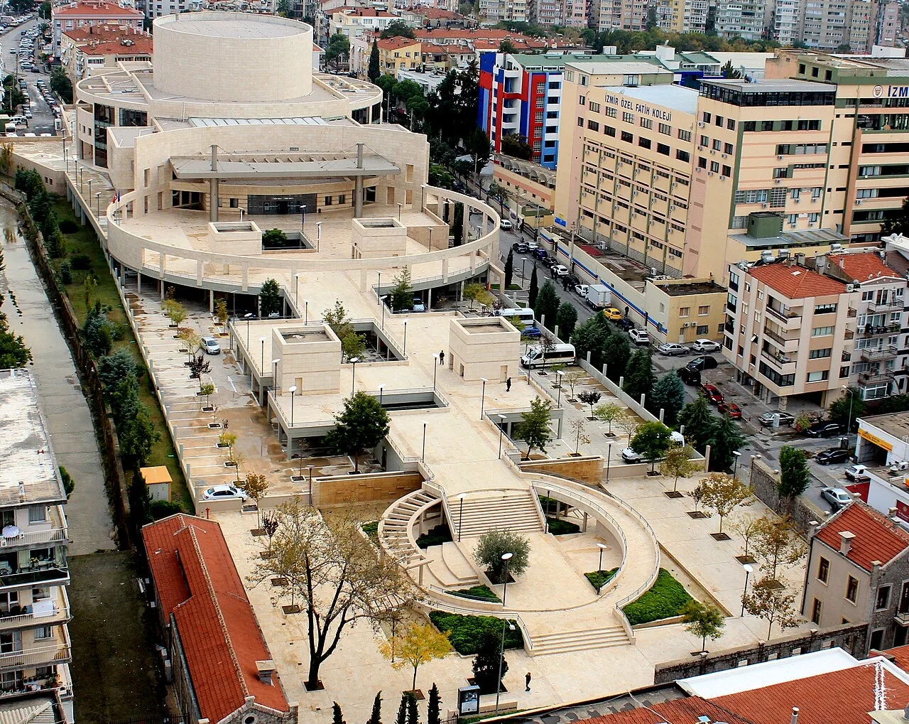 Exterior of the Ahmed Adnan Saygun Arts Centre in İzmir