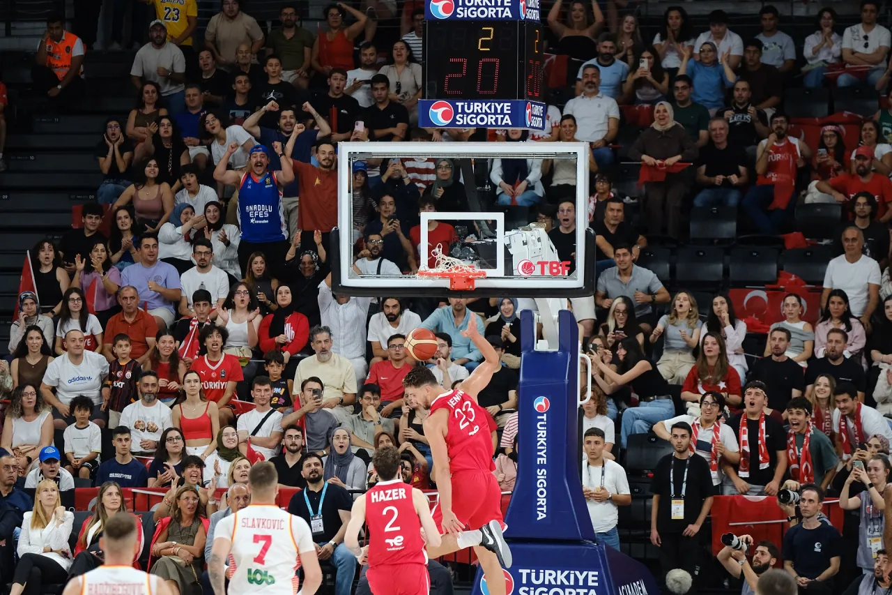 Alperen Şengün wearing Türkiye's jersey, 23 August 2025