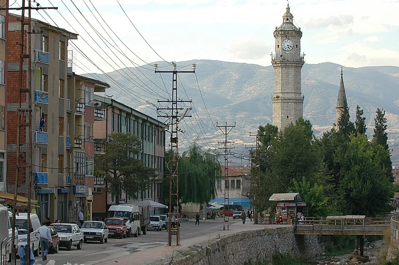 Tokat Saat Kulesi ve çevresindeki kent dokusu