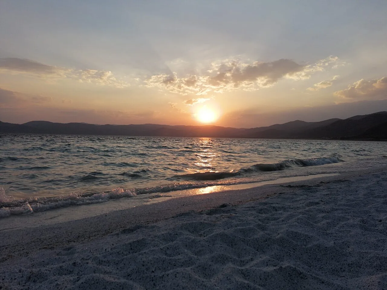 Shore of Lake Salda in Yeşilova district, Burdur, 6 July 2020. An archival landscape, not a record of current shoreline access or water conditions.