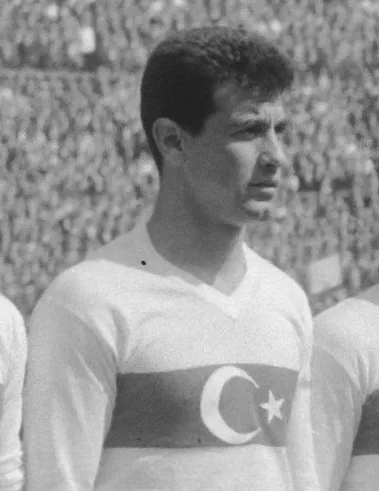 Metin Oktay, a defining figure in Galatasaray history, in 1958
