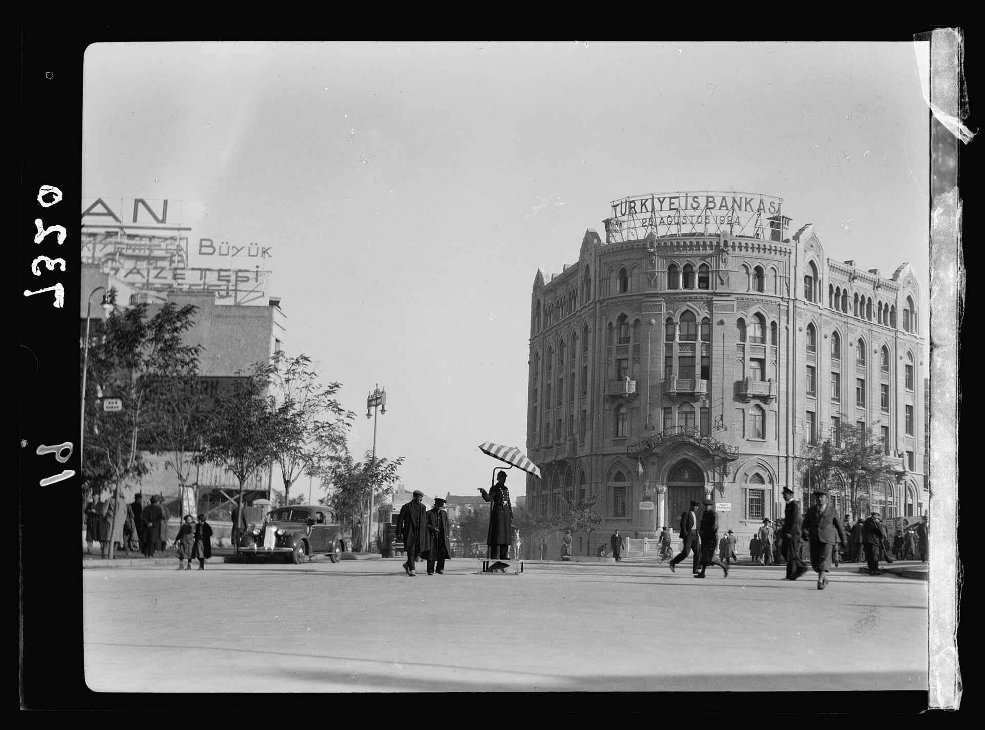 Matson archive photograph of the İş Bankası building in Ankara, dated 1935